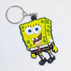 送料無料！ ★ラバーキーホルダー★ 【 SpongeBob SquarePants （ スポンジボブ ）】 〚アメリカン雑貨 アメトイ〛のサムネイル