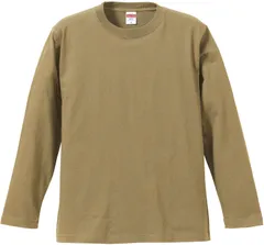 ユナイテッドアスレ UnitedAthle 5.6オンス ロングスリーブTシャツ アダルト  Tシャツ ティーシャツ 長袖 長そで   501001C 537 サンドカーキ