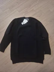 新品/M コム・デ・ギャルソン CDG アウトサイド シーム ロング バッグ プルオーバー ニットのサムネイル