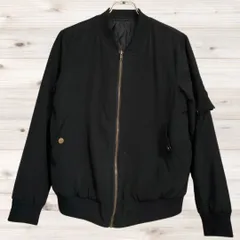 B2163 オリーブデオリーブ OLIVE des OLIVE ブルゾン ジャンパー アウター(M) 黒 無地 ジップアップのサムネイル