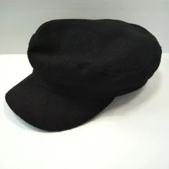 【極美品】アズールバイマウジー キャスケット 帽子 黒 フリーサイズ 上品