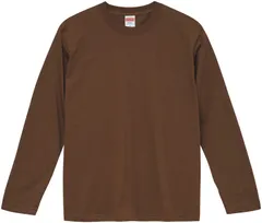 ユナイテッドアスレ UnitedAthle 5.6オンス ロングスリーブTシャツ アダルト  Tシャツ ティーシャツ 長袖 長そで   501001C 52 Dブラウン
