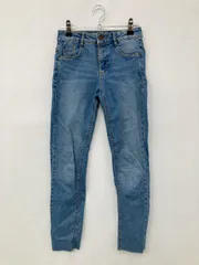 ZARA ザラ デニムパンツ EUR 32 ブルー クロップド・半端丈 フルレングス 無地 スキニー・タイト テーパード レギュラー ヴィンテージ