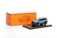 【新品】ミニカー 1/64 トヨタ ランドクルーザー プラド 250 - (LHD) - (ヘリテージ・ブルー×ライト・グレー・ルーフ) [KS075-424]のサムネイル