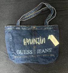 原宿限定 GUESS デニム トートバッグ ヒョンジン スキズ - メルカリ
