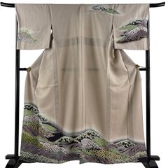 龍 訪問着 総柄 豪華 銀通し 仮絵羽 正絹 未仕立て品 八掛付き HFT009 