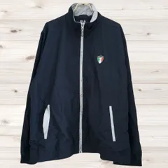 B1743 フィラ FILA トミヤアパレル ブルゾン ジャンパー アウター(L) ネイビー系 ジャージ ジップアップ ファスナー 羽織 ロゴ ワンポイント スポーツ スタンドカラー トレーニング 運動のサムネイル