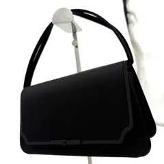 【美品】PETITSOIR プチソワール フォーマルバッグ ハンドバッグ ブラック