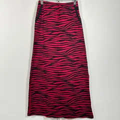 フランス製 FRENCH VINTAGE 80s 90s SONIA RYKIEL ゼブラ柄 フレアロングスカート Sサイズのサムネイル