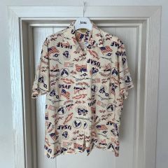 80s〜90s Arbatax ウール×レーヨン オープンカラーシャツ 日本製