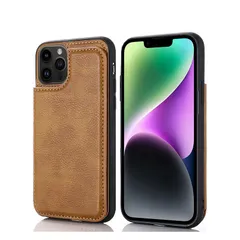 【新品】 【 Antimam 】対応iPhone 13 PRO MAX(6.7インチ)用 ケース 手帳型 財布型 新型 全面保護 耐衝撃 擦り傷防止 軽量 落下保護 手帳型 ケース（レトロブラウン）アイフォン13プロ マックス 高級 PU革 背面 IC カード