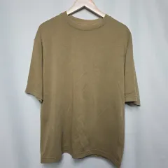 UNIQLO メンズ エアリズム 半袖Tシャツ ブラウン XL