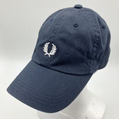 Fred Perry キャップ ネイビー ローレルリース刺繍 - メルカリ