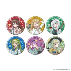 『東方Project』缶バッジ17/平成ギャルver. コンプリートセット(全6種)(描き起こしイラスト)