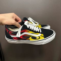希少・US企画】VANS バンズ フレイム ファイヤーパターン スリッポン 