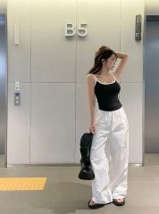 最終値下げ！ラバンダ パラシュートサロペットパンツ 宇野実彩子 