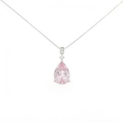 1.7cm×1.3cm3.54ctモルガナイト ダイヤ0.9ct Ptネックレス - メルカリ
