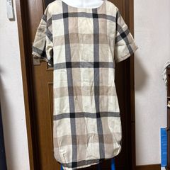 Burberry チェック柄 半袖ワンピース - メルカリ