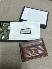 正規品フルセット GUCCI グッチ GGマーモント カードウォレット ブラウン