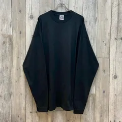 PRO CLUB プロクラブ 米国製 ブラック HEAVY WEIGHT 肉厚 厚地 無地 ロンT 長袖 Tシャツ メンズ 3XL サイズのサムネイル