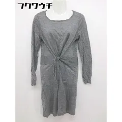 ◇ FRAMeWORK フレームワーク 長袖 ミニ ワンピース チュニック グレー レディース 【中古】 【1104280005201】