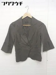 ◇ ESTNATION エストネーション 七分袖 テーラード ジャケット サイズ36 カーキ レディース 【中古】 【1104300003774】のサムネイル