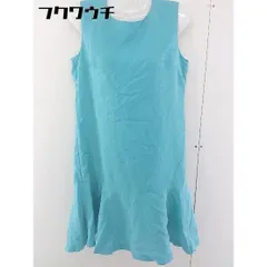 ◇ KBF ケービーエフ URBAN RESEARCH バックジップ ノースリーブ 膝丈 ワンピース サイズOne ブルー レディース  【1108230004931】のサムネイル