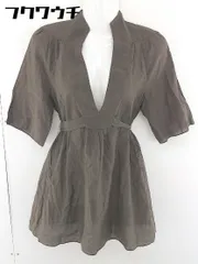 ◇ DESPRES デ プレ 五分袖 ミニ ワンピース サイズ1 ブラウン レディース  【中古】 【1109100016863】のサムネイル
