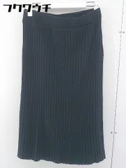 ◇ URBAN RESEARCH Sonny Label サニーレーベル リブ 膝下丈 タイト ナロー スカート サイズF ネイビー系 レディース  【1109130001594】