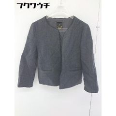 ◇ IENA イエナ フリル ウール 長袖 ジャケット 表記なし グレー レディース  【1109140005513】