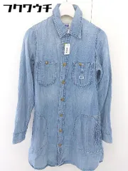 ◇ ◎ Lee リー フロントボタン デニム 長袖 ミニ チュニック ワンピース サイズ S インディゴ レディース  【中古】 【1110070013851】のサムネイル