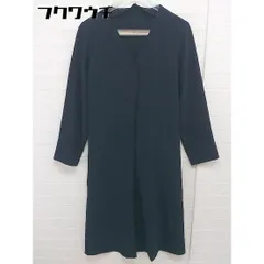 ◇ ◎ allureville アルアバイル ベルト付 長袖 膝丈 ワンピース サイズ2 ネイビー レディース  【1110110011717】のサムネイル