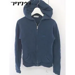 ◇ MILKFED ミルクフェド ロゴ ジップアップ 長袖 パーカー サイズXS ネイビー メンズ  【中古】 【1112030001250】のサムネイル