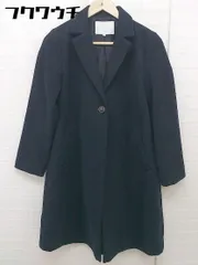 ◇ AMERICAN HOLIC アメリカン ホリック １B バックタック 長袖 チェスターコート サイズM ネイビー レディース  【1112130008449】のサムネイル