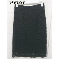 ◇ PLST プラステ レース 膝下丈 タイト スカート サイズ M ブラック レディース  【中古】 【1112090015525】のサムネイル