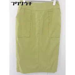 ◇ SENSE OF PLACE by URBAN RESEARCH バックジップ スリット 膝下丈 ナロー スカート サイズ36 グリーン系 レディース  【中古】 【1112140016458】