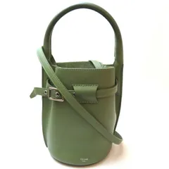    中古 セリーヌ ビックバッグバケット ナノ ハンドバッグ レザー ABランク カーキ 2Way ショルダーバッグ レディース CELINE 【送料無料】【三田店】