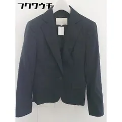 ◇ NATURAL BEAUTY ナチュラルビューティー シングル1B 長袖 テーラードジャケット サイズ34 ブラック レディース  【中古】 【1112270000334】のサムネイル