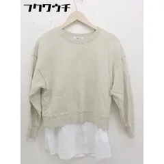 ◇ Simplicite シンプリシテェ レイヤード 長袖 トレーナー ライトベージュ レディース  【1112270005643】のサムネイル