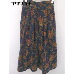 ◇ PAGEBOY ページボーイ ALICIA ペイズリー柄 ロング フレア スカート サイズF ネイビー マルチ レディース  【中古】 【1201140003527】のサムネイル
