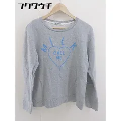 ◇ MILKFED. ミルクフェド プリント 長袖 トレーナー サイズM グレー レディース  【中古】 【1201120006302】