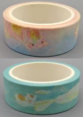[중고] 스티커 스티커 냥코 ​​선생님 (블루) & 냥코 선생님 (핑크) 마스킹 테이프 (문구) [이치 반 쿠지 나츠메 친구장 아토리 리혼 ~ 종이 비행기에 태워 ~] G 상