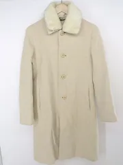 ◇ INED イネド フェイクファー 長袖 ロング コート サイズ2 アイボリー系 レディース P  【中古】 【1210260001948】のサムネイル