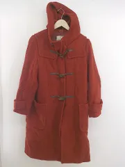 ■ N. Natural Beauty Basic フーディー 長袖 ダッフル コート サイズM オレンジ系 レディース P  【中古】 【1210260001801】