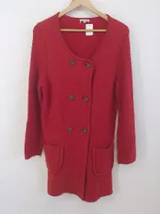 ◇ ensuite エンスウィート ウール ニット 長袖 コート サイズ5 レッド レディース P  【中古】 【1211230007892】のサムネイル