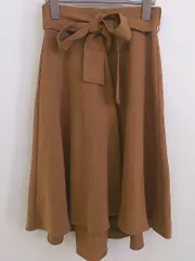 ◇ ◎ ROPE PICNIC ロペピクニック 膝下丈 フレア スカート サイズ38 キャメル系 レディース P  【中古】 【1212020003421】