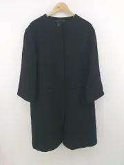 ◇ Simplicite シンプリシテェ ノーカラー 長袖 ロング コート ブラック レディース P  【中古】 【1212140005046】のサムネイル