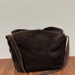 mazi untitled ブラウン スエード バッグ レザー - メルカリ