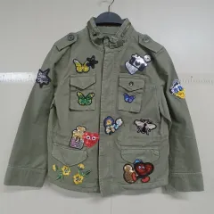 ザラ カーキ色 パッチ マウンテンパーカー アウター