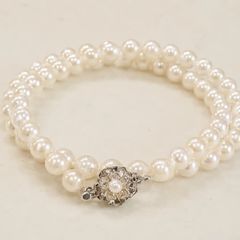 ⑥⑦番アコヤ真珠 パールネックレスsilver刻印 6.5-6.8mm - メルカリ